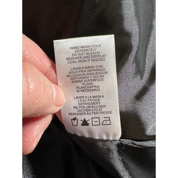 Nina Leonard Jacket Cape Shrug Womens 1X Faux Fur Sequin Hollywood Glam Mob Wife - Picture 12 of 13